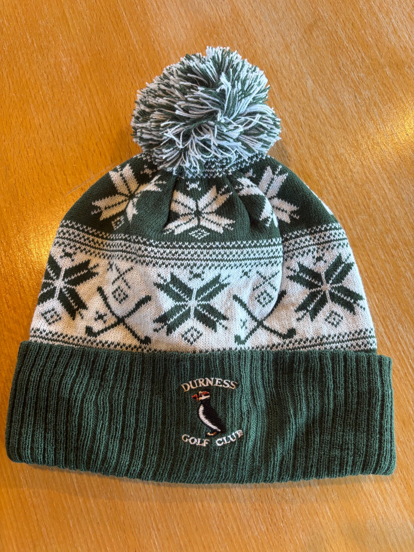 Durness Beanie Green/White
