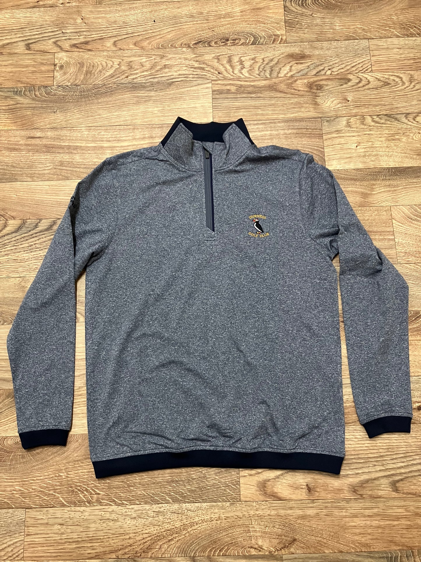 Glenmuir Crail Zip Neck Contrast Rib Performance Golf Midlayer