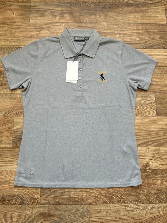Paloma Ladies Performance Pique Golf Polo Shirt Light Grey Marl